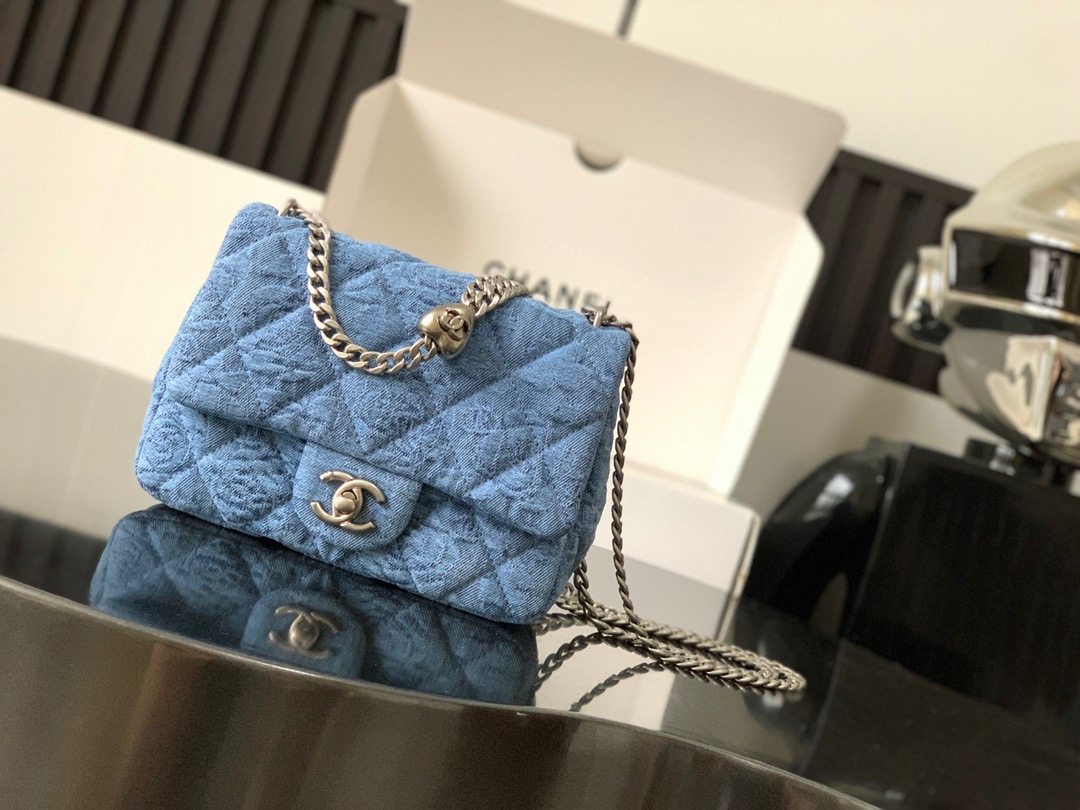 chanel23p Camellia Denim 3829