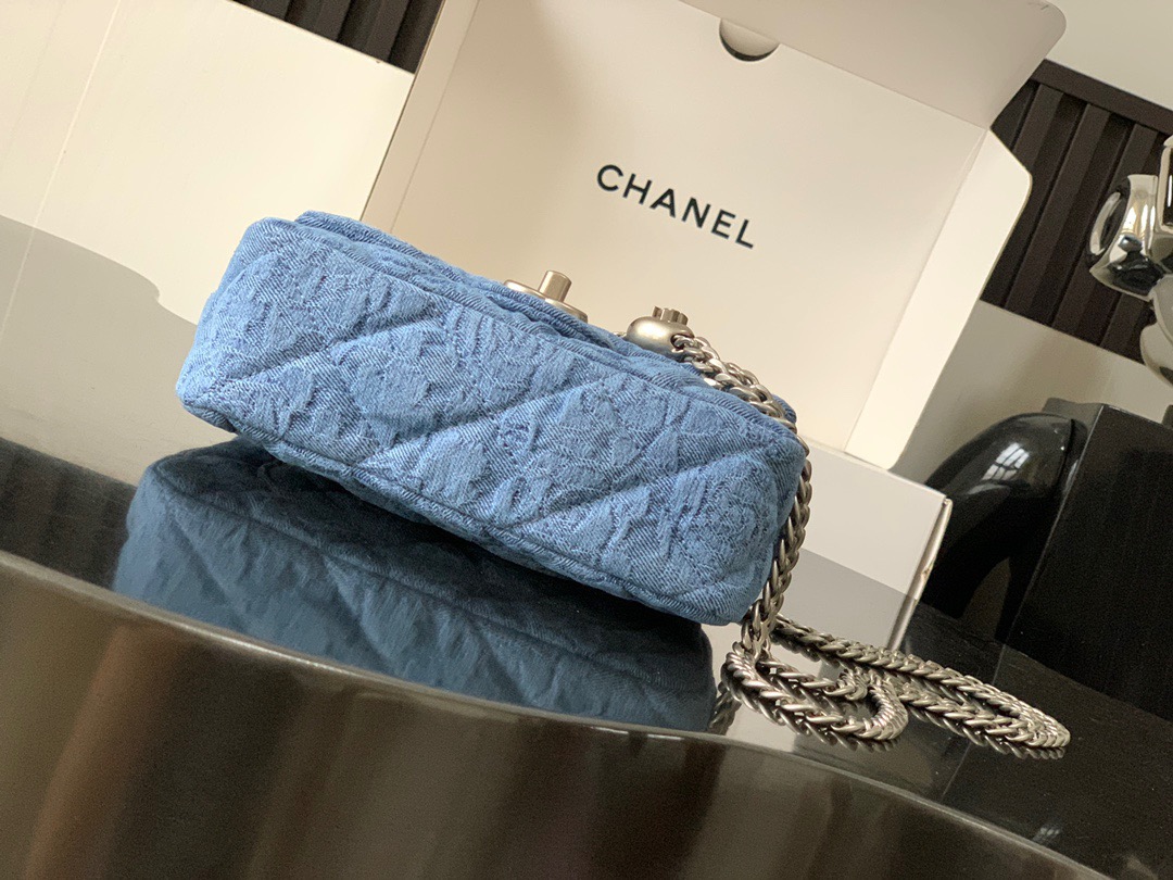 chanel23p Camellia Denim 3829