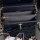 Chanel embossed rhinestone chain accordion bag AP4300