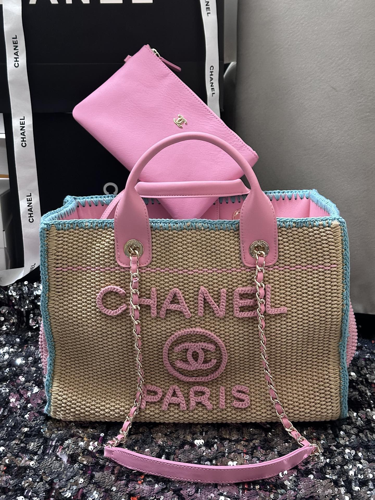 Chanel beach bag AS32574