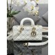 Lady Dior medium checkered lambskin handbag D0159