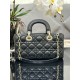 Lady Dior medium checkered lambskin handbag D0160