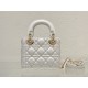 Lady Dior three-grid white D0161