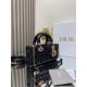 Lady Dior Handbag "Black Lambskin" D0165