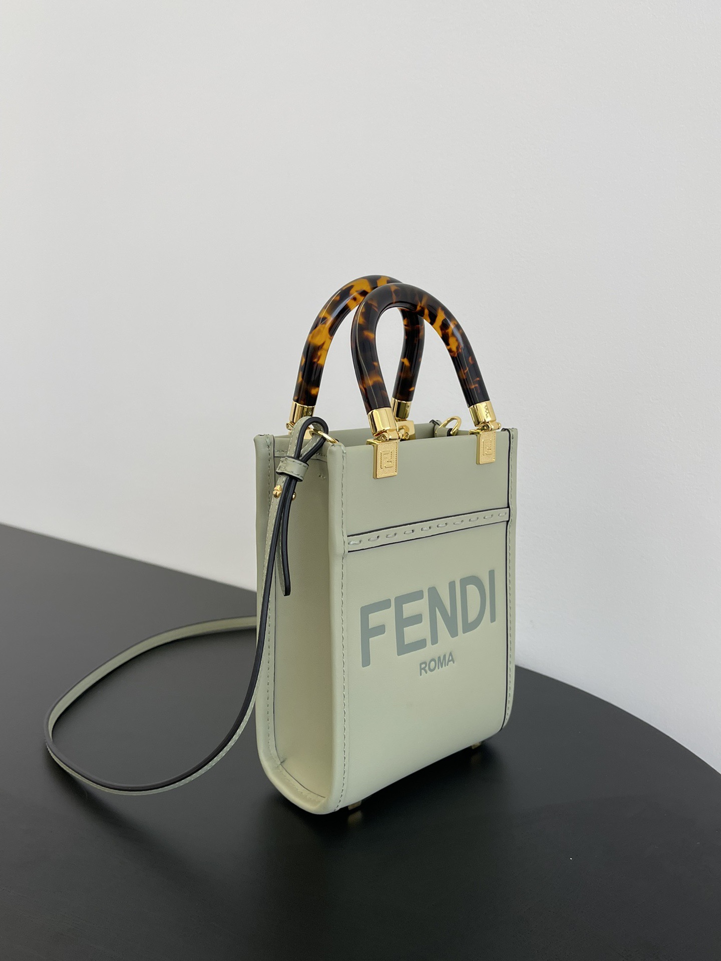 Fendi sun shine mini tortoise shell handbag  F0006