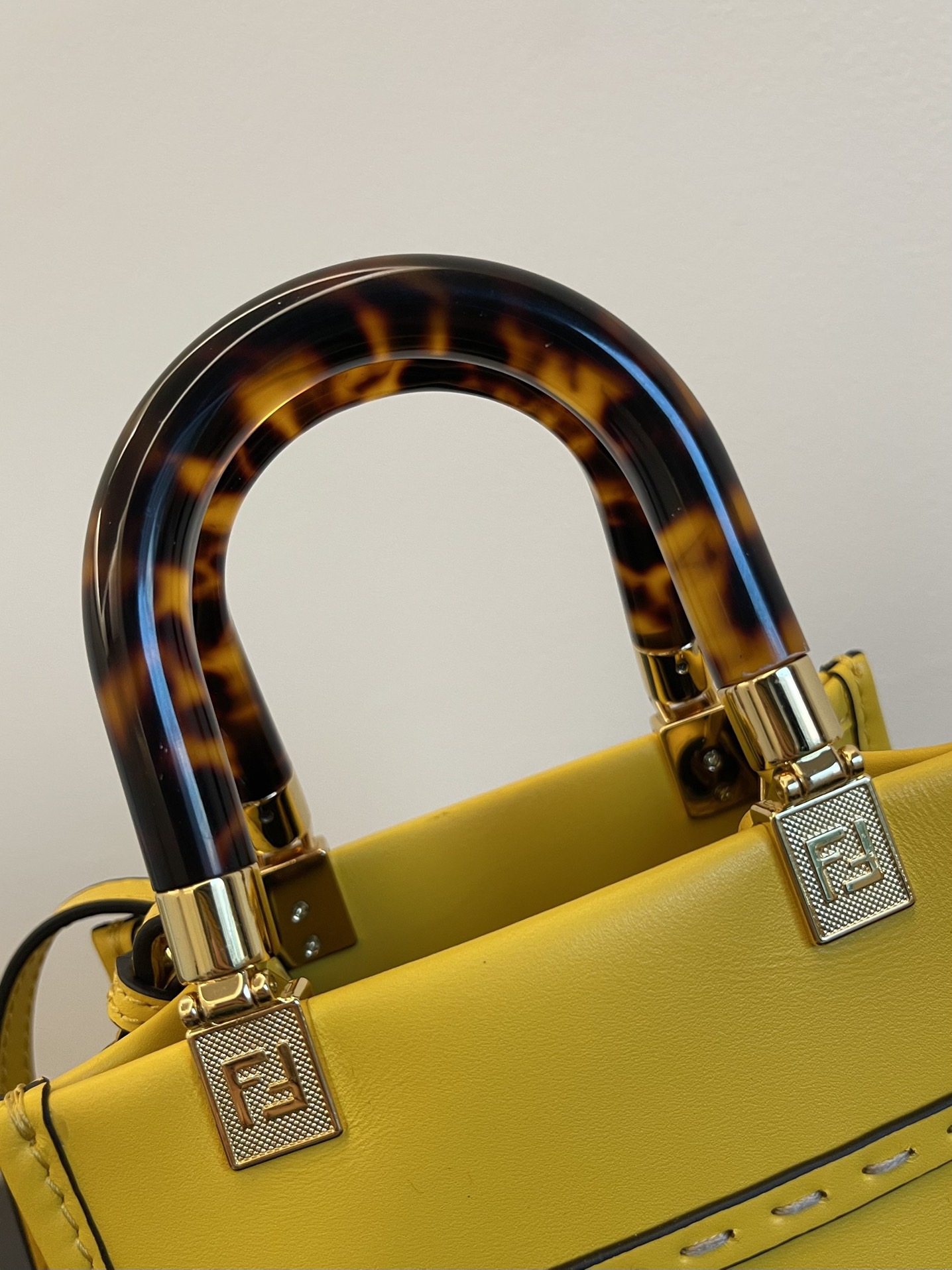 Fendi sun shine mini tortoise shell handbag  F0010