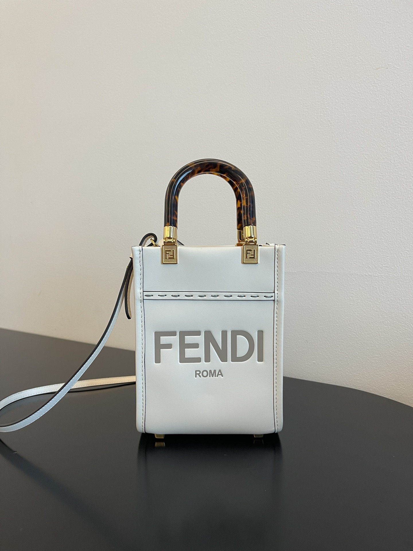 Fendi sun shine mini tortoise shell handbag  F0011