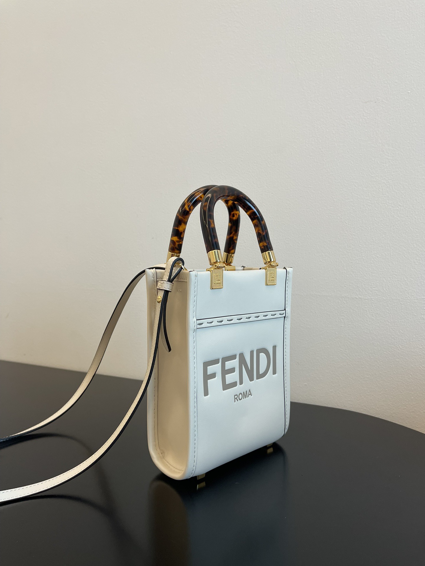 Fendi sun shine mini tortoise shell handbag  F0011