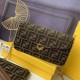 Fendi geometric flap mini handbag F0022