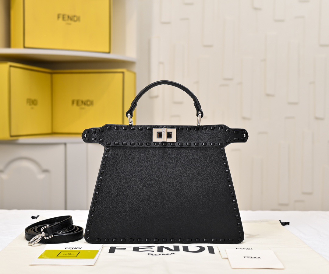 Fendi peekalboo macaron hand-sewn kitten bag F0041