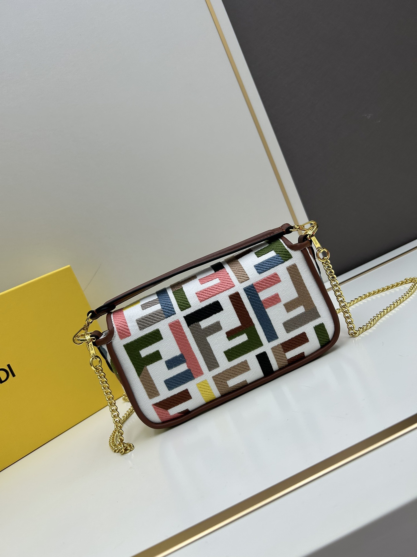 Fendi colorful embroidered baguette capsule series F0050