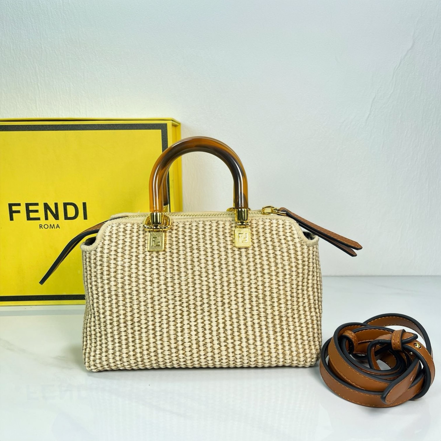 Fendi by the way PM Boston Tote Bag PM F0067