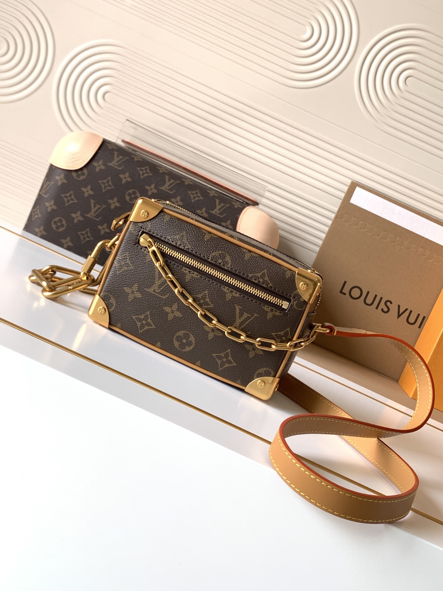 Louis Vuitton mini soft trunk chain bag M68906