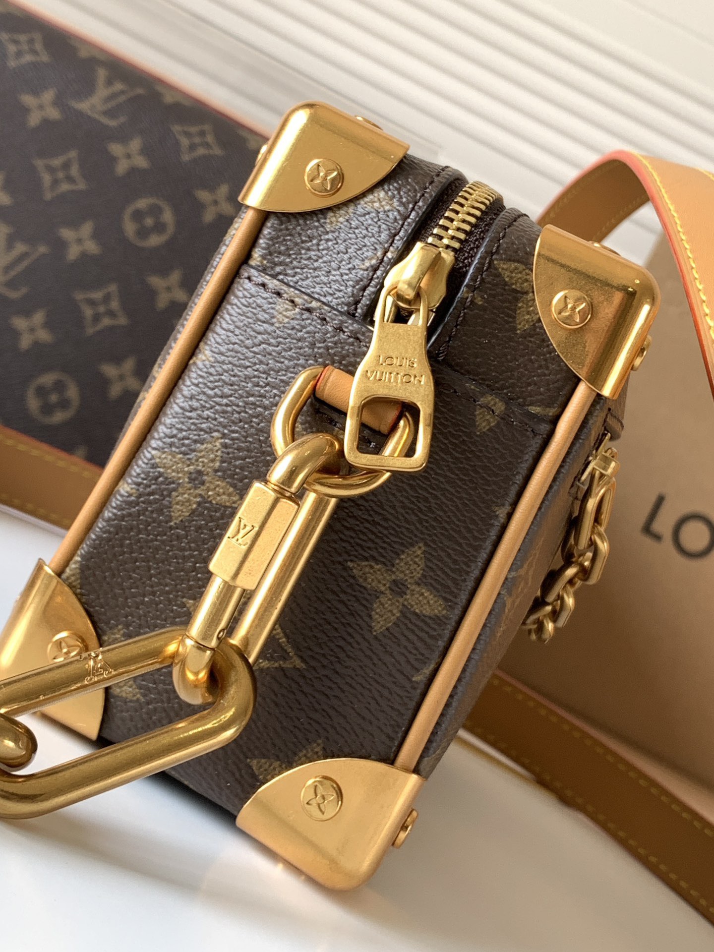 Louis Vuitton mini soft trunk chain bag M68906