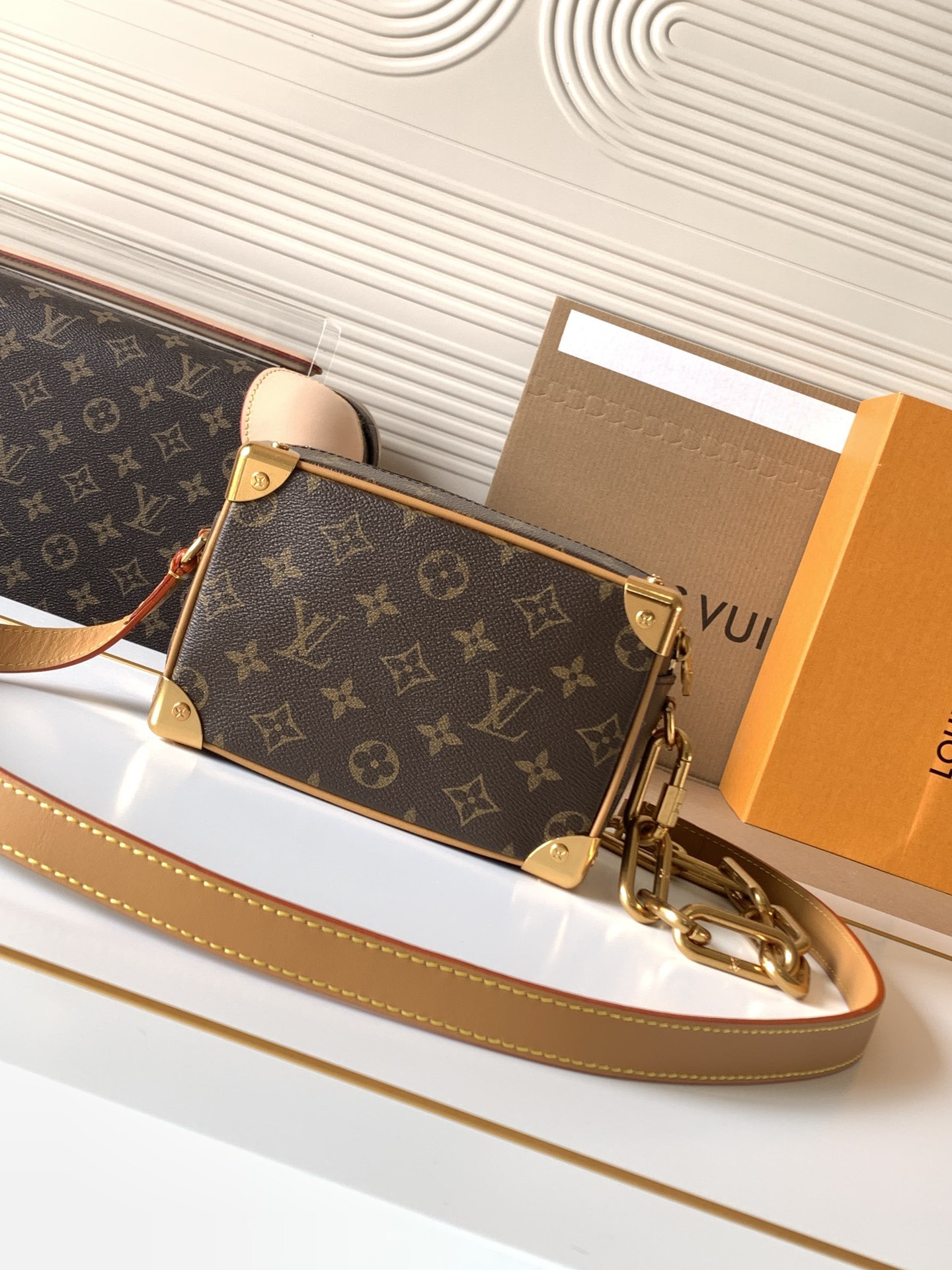 Louis Vuitton mini soft trunk chain bag M68906